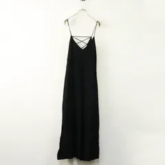 美品 ミラオーウェン Mila Owen レーヨンキャミオールインワン 0＼ブラック ノースリーブ ドレス フレア サロペット【2400014838800】