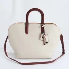 美品 コーチ 59132 ダコタ サッチェル グラブタン レザー 2WAY ショルダーバッグ 斜め掛け ハンド 本革 レディース RWM DN42-5【中古】