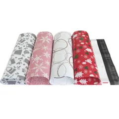 ビニール宅配袋　厚手　柄プリント　A4大きめ　30枚　発送袋