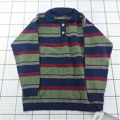 ◇ Θ デイジー ストライプニットセーター マルチカラー メンズ M E  【1601300034055】