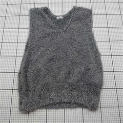 ◇ ⊇ ローリーズファーム LOWRYS FARM ニットベスト グレー レディース E  【1601300034574】