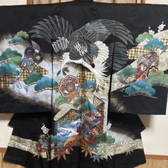 正絹　男の子産着　お宮参り　掛け着　祝い着 長襦袢付き