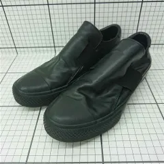 ◇ Θ ズッカ ZUCCa スリッポンスニーカー ブラック メンズ E  【1601300049073】