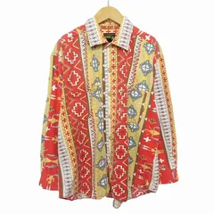 ドットゲスト DODGEST 90s シャツ ネイティブ柄 M 赤