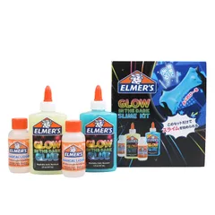 ELMER'S エルマーズ グロウインザダーク スライムキット 4点セット 暗闇で光る 2123998