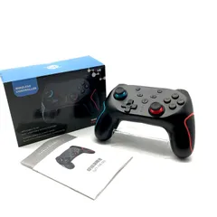 美品 ワイヤレスコントローラー Nitendo Switch ニンテンドー 対応 無線 コントローラー QZT-SW-031 ブラック PC ゲーム c217