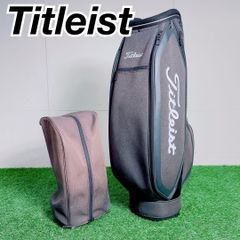 Titleist キャディバッグ 5分割 赤×黒 ゴルフ エナメル タイトリスト