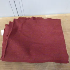 150×118 昭和 レトロ 洋服 生地 端切れ 素材 秋 赤錆色 赤 茶 併売