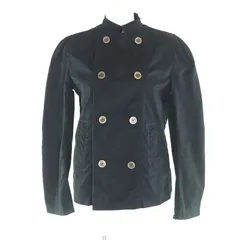 美品★tricot COMME des GARCONS トリココムデギャルソン ヴィンテージ TE-J028 コットン100% 01年アーカイブ ヴィンテージ ジャケット ブラック レディースXSサイズ相当 日本製 正規品 レディース