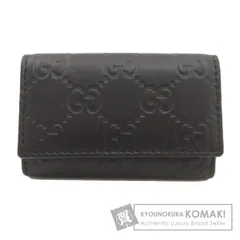 GUCCI グッチ 138093 GGシグネチャー シマ キーケース レザー レディース [中古]