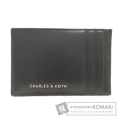 CHARLES＆KEITH チャールズ＆キース 編み込み カードケース レザー レディース [中古]