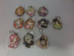 [TAKA73-87]△미검품 BANDAI 반다이 가샤폰 THE iDOLM@STER 아이돌 마스터 신데렐라 걸스 아이머스 델레마스 캡슐 러버 마스코트 정리해 10개 세트 (코히나타 미호, 칸자키 란코, 사토 신, 히노 아카네, 미후나