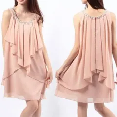 送料無料 未使用 発表会 舞台 フレア ワンピース 9号 M (OPN3858)