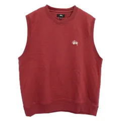 STUSSY ステューシー スウェット ロゴ ベスト ボルドー エンジ系 L【中古】のサムネイル