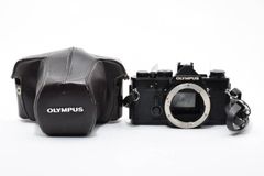 現状品】Olympus オリンパス OM-1 ボディ 黒 ブラック 背面蓋RECORDATA