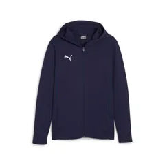 PUMA(プーマ) teamFINAL カジュアル フーデッド ジャケット サッカー ウェア スウェットシャツ 659337、(06)ネイビー