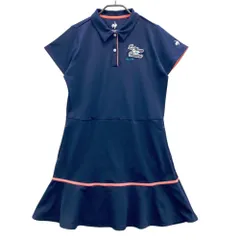 サイズ：L LE COQ GOLF ルコックゴルフ  半袖ワンピース  ネイビー系 [240101615194] ゴルフウェア レディース ストスト