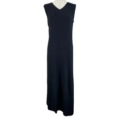 極美品▲132 5. ISSEY MIYAKE 132 5. イッセイミヤケ 25SS IL51KH712 フラットリブニット ワンピース ブラック 2 日本製 正規品 レディース
