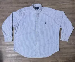 90s POLO RALPH LAUREN BIG SHIRT ストライプ シャツ BIG SHIRT