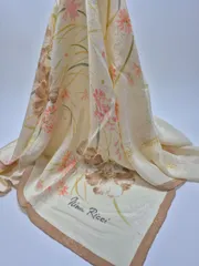 【used品】NINA RICCI レディーススカーフ シルク100%