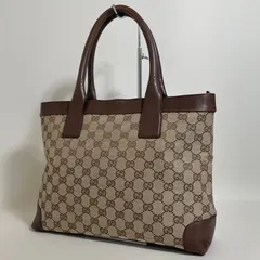 2602-80｜グッチ GGキャンバス ハンドバッグ ブラウン