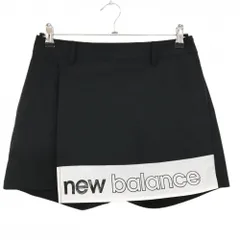 ニューバランスゴルフ キュロットスカート 黒×白 ロゴプリント  レディース 1(M) ゴルフウェア New Balance