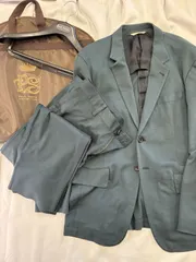 Paul Smith COLLECTION（ポールスミス コレクション） コットン セットアップアンコンスーツ グレーグリーン 春夏秋対応／XLX（XL相当）94 メンズ