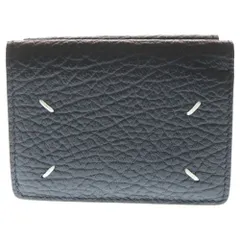 Maison Margiela (メゾンマルジェラ) 4ステッチ 三つ折りウォレット レザー 財布 ブラック S36UI0416