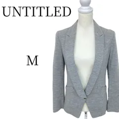 UNTITLED アンタイトル グレー テーラードジャケット M HMR114-45