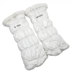 【美品】アルチビオ リバーシブルレッグウォーマー 白 裏ボア レディース  ゴルフウェア archivio