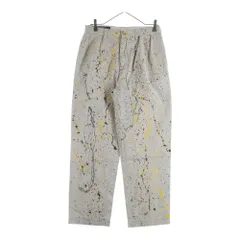 POLO RALPH LAUREN (ポロラルフローレン) 90S COTTON WIDE PANTS PAINTED TROUSERS コットン ワイド パンツ グレー