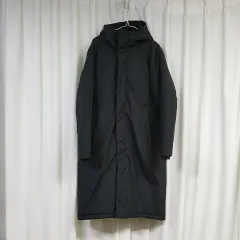 アシックス メンズ ダウンジャケット ロング丈 ブラック 2回着用 100