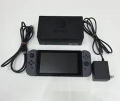 【加】初期化済 Nintendo ニンテンドー Switch HAC-001 グレー 本体 ジョイコン付き ドック ACアダプター HDMIケーブル【7480NT】B25