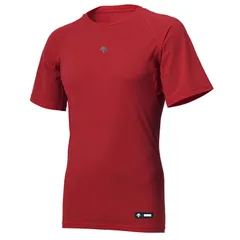 デサント DESCENTE 丸首半袖アンダーシャツ 野球 アンダーウェア/タイツ (DB5SUD10M)、(RD00)レッド