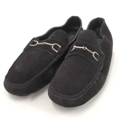 GUCCI ローファー ホースビット スエード ブラック