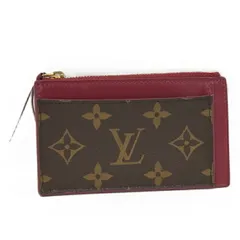 LOUIS VUITTON ポルトカルト ジップ コインケース モノグラム ブラウン フューシャ M67889