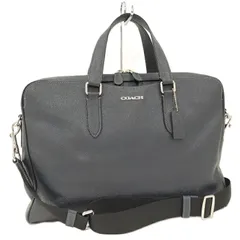 COACH 2WAYビジネスバッグ グラハム ストラクチャード ブリーフ レザー ブルー C 8173