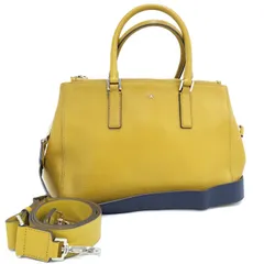 ANYA HINDMARCH 2WAYショルダーバッグ レザー イエロー