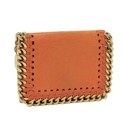 STELLA McCARTNEY ファラベラ コンパクトウォレット 三つ折り財布 レザー オレンジ
