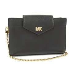 MICHAEL KORS チェーン ショルダーバッグ レザー ブラック