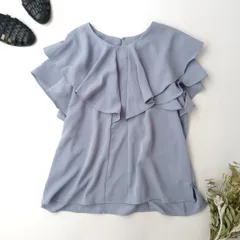 ◯ any SiS エニィスィス オンワード樫山 サラキレイ フリル ブラウス (47E＋9851)26N