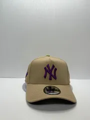 Newera ニューヨークヤンキース ワールドシリーズ1999 9forty A-FRAME スナップバックキャップ ベージュカラー