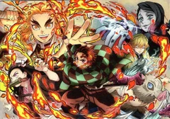 劇場版鬼滅の刃 無限列車編 来場者特典 ufotable 描き下ろしA5イラストカード 壱