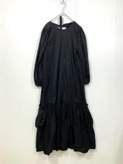 ZARA ザラ 7901/867/800 ポケット付きポプリン ワンピース sizeS/黒 ■■レディース