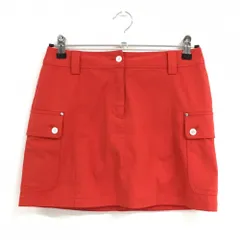 【超美品】キャロウェイ スカート レッド 複数ポケット レディース S ゴルフウェア Callaway