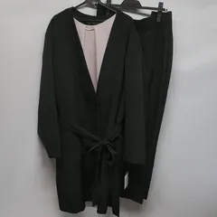 レディース　スーツ　セレモニー　ジャケット　ブラウス　パンツ　ブラック　くすみピンク　大きいサイズ　6L  ☆KP-024☆