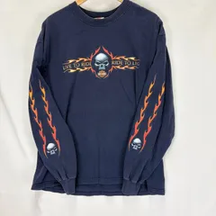 HARLEY DAVIDSON MOTOR CYCLES 00年代プリント ロングスリーブTシャツ MADE IN USA  R.K.STARTMAN  FADE  08022507 872