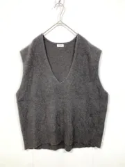 apart by lowrys アパートバイローリーズ AP260350AD 12Gラクーンコン Vネック ニット ベスト sizeF/チャコール ◇■レディース