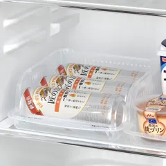 缶収納ストッカー 缶ラック 500ml用 ロング缶 （ 収納ケース 冷蔵庫収納 ラック 缶ディスペンサー 缶ホルダー 缶収納 日本製 冷蔵内収納 冷蔵庫整理 収納ストッカー ストッカー 横向きに置く 転がらない 整理 ビール 500ml 缶 )のサムネイル