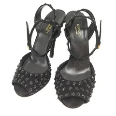 GUCCI パンプス スエード ブラック サイズ35 1/2